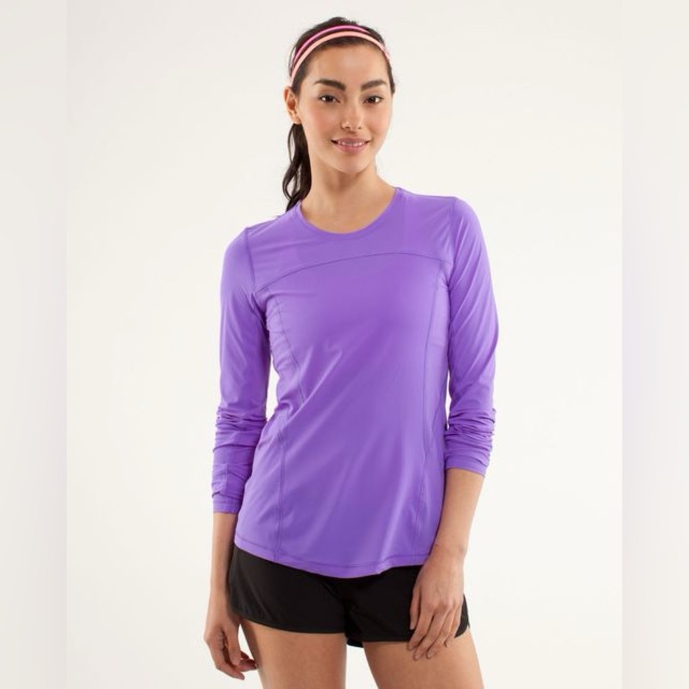 Lululemon Runbeam Long Sleeve Purple Size 6